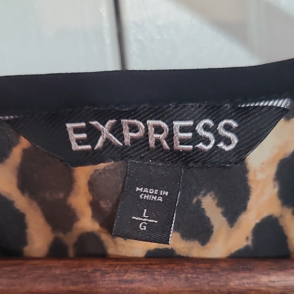 Express Leopard Print Tank Top - Picture 2 of 6